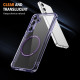For Samsung Galaxy S24+ 5G Airbag Magsafe PC Hybrid TPU Phone Case(Clear Purple)