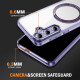 For Samsung Galaxy S24+ 5G Airbag Magsafe PC Hybrid TPU Phone Case(Clear Purple)