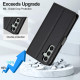 For Samsung Galaxy S24+ 5G LC.IMEEKE L2 Series Detachable Magsafe PU Phone Case with Lanyard(Black)
