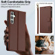 For Samsung Galaxy S24+ 5G LC.IMEEKE L2 Series Detachable Magsafe PU Phone Case with Lanyard(Brown)