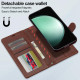 For Samsung Galaxy S24+ 5G LC.IMEEKE L2 Series Detachable Magsafe PU Phone Case with Lanyard(Brown)