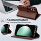 For Samsung Galaxy S24+ 5G LC.IMEEKE L2 Series Detachable Magsafe PU Phone Case with Lanyard(Brown)