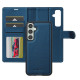 For Samsung Galaxy S24+ 5G LC.IMEEKE L2 Series Detachable Magsafe PU Phone Case with Lanyard(Blue)