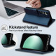 For Samsung Galaxy S24+ 5G LC.IMEEKE L2 Series Detachable Magsafe PU Phone Case with Lanyard(Blue)