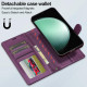 For Samsung Galaxy S24+ 5G LC.IMEEKE L2 Series Detachable Magsafe PU Phone Case with Lanyard(Purple)