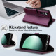 For Samsung Galaxy S24+ 5G LC.IMEEKE L2 Series Detachable Magsafe PU Phone Case with Lanyard(Purple)