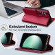 For Samsung Galaxy S24+ 5G LC.IMEEKE L2 Series Detachable Magsafe PU Phone Case with Lanyard(Red)