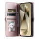 For Samsung Galaxy S24+ 5G Wallet Multi-card Slot Leather Phone Case with Lanyard(Rose Gold)