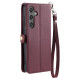 For Samsung Galaxy S24+ 5G Wallet Multi-card Slot Leather Phone Case with Lanyard(Wine Red)