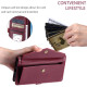 For Samsung Galaxy S24+ 5G Wallet Multi-card Slot Leather Phone Case with Lanyard(Wine Red)