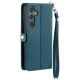 For Samsung Galaxy S24+ 5G Wallet Multi-card Slot Leather Phone Case with Lanyard(Green)