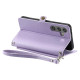 For Samsung Galaxy S24+ 5G Wallet Multi-card Slot Leather Phone Case with Lanyard(Purple)