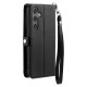 For Samsung Galaxy S24+ 5G Wallet Multi-card Slot Leather Phone Case with Lanyard(Black)