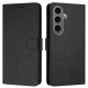 For Samsung Galaxy S24+ 5G Smile Embossing RFID Leather Phone Case(Black)