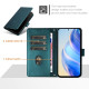 For Samsung Galaxy S24+ 5G Smile Embossing RFID Leather Phone Case(Peacock Green)