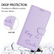 For Samsung Galaxy S24+ 5G Smile Embossing RFID Leather Phone Case(Light Purple)