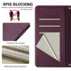 For Samsung Galaxy S24+ 5G Smile Embossing RFID Leather Phone Case(Violet)