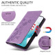 For Samsung Galaxy S24+ 5G Embossed Butterfly Flowers Leather Phone Case(Purple)