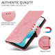 For Samsung Galaxy S24+ 5G Embossed Butterfly Flowers Leather Phone Case(Rose Gold)