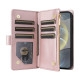 For Samsung Galaxy S24+ 5G Crossbody Zipper Wallet Rhombus Leather Phone Case(Rose Gold)