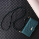 For Samsung Galaxy S24+ 5G Crossbody Zipper Wallet Rhombus Leather Phone Case(Green)