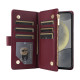 For Samsung Galaxy S24+ 5G Crossbody Zipper Wallet Rhombus Leather Phone Case(Wine Red)