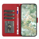 For Samsung Galaxy S24+ 5G Floral Embossed Pattern Leather Phone Case(Red)