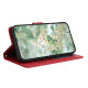 For Samsung Galaxy S24+ 5G Floral Embossed Pattern Leather Phone Case(Red)