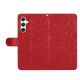 For Samsung Galaxy S24+ 5G Floral Embossed Pattern Leather Phone Case(Red)