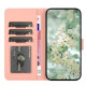For Samsung Galaxy S24+ 5G Floral Embossed Pattern Leather Phone Case(Pink)