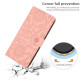 For Samsung Galaxy S24+ 5G Floral Embossed Pattern Leather Phone Case(Pink)