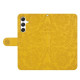 For Samsung Galaxy S24+ 5G Floral Embossed Pattern Leather Phone Case(Yellow)