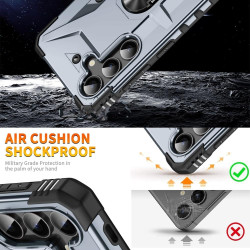 For Samsung Galaxy S24+ 5G Ring Holder Phone Case(Grey)