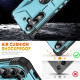 For Samsung Galaxy S24+ 5G Ring Holder Phone Case(Light Blue)