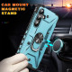 For Samsung Galaxy S24+ 5G Ring Holder Phone Case(Light Blue)