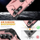 For Samsung Galaxy S24+ 5G Ring Holder Phone Case(Rose Gold)