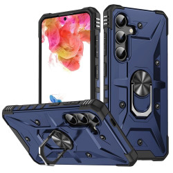 For Samsung Galaxy S24+ 5G Ring Holder Phone Case(Blue)