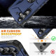For Samsung Galaxy S24+ 5G Ring Holder Phone Case(Blue)
