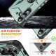 For Samsung Galaxy S24+ 5G Ring Holder Phone Case(Midnight Green)