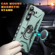 For Samsung Galaxy S24+ 5G Ring Holder Phone Case(Midnight Green)