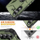 For Samsung Galaxy S24+ 5G Ring Holder Phone Case(Army Green)