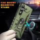For Samsung Galaxy S24+ 5G Ring Holder Phone Case(Army Green)
