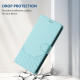 For Samsung Galaxy S24+ 5G Honeycomb Embossing RFID Leather Phone Case(Mint Green)
