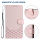 For Samsung Galaxy S24+ 5G Honeycomb Embossing RFID Leather Phone Case(Pink)