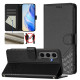 For Samsung Galaxy S24+ 5G Honeycomb Embossing RFID Leather Phone Case(Black)