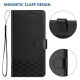 For Samsung Galaxy S24+ 5G Honeycomb Embossing RFID Leather Phone Case(Black)