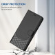 For Samsung Galaxy S24+ 5G Honeycomb Embossing RFID Leather Phone Case(Black)