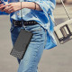 For Samsung Galaxy S24+ 5G Honeycomb Embossing RFID Leather Phone Case(Black)