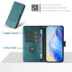 For Samsung Galaxy S24+ 5G Honeycomb Embossing RFID Leather Phone Case(Peacock Green)