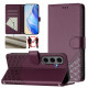 For Samsung Galaxy S24+ 5G Honeycomb Embossing RFID Leather Phone Case(Violet)